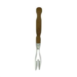 CUTCO Carving Fork Brown Wood Handle Meat Serving No. 27 Made in USA
